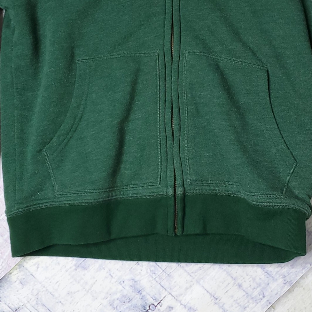 Lands' End Fleece Lined Full Zip Hoodie Sweatshirt - Picture 2 of 5